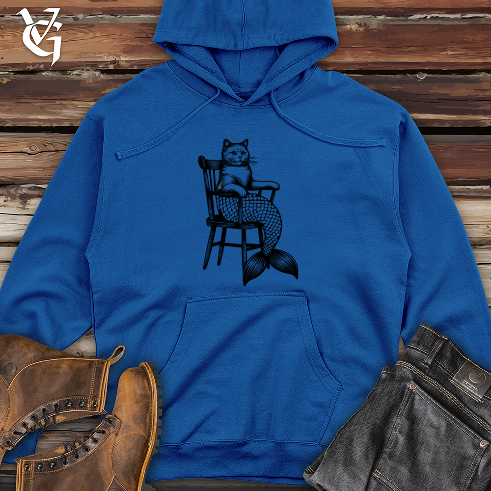 Cat Mermaid Midweight Hooded Sweatshirt