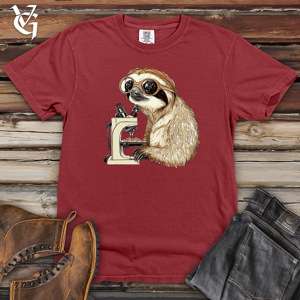 Sloth Microscope Heavy Cotton Comfort Colors Tee
