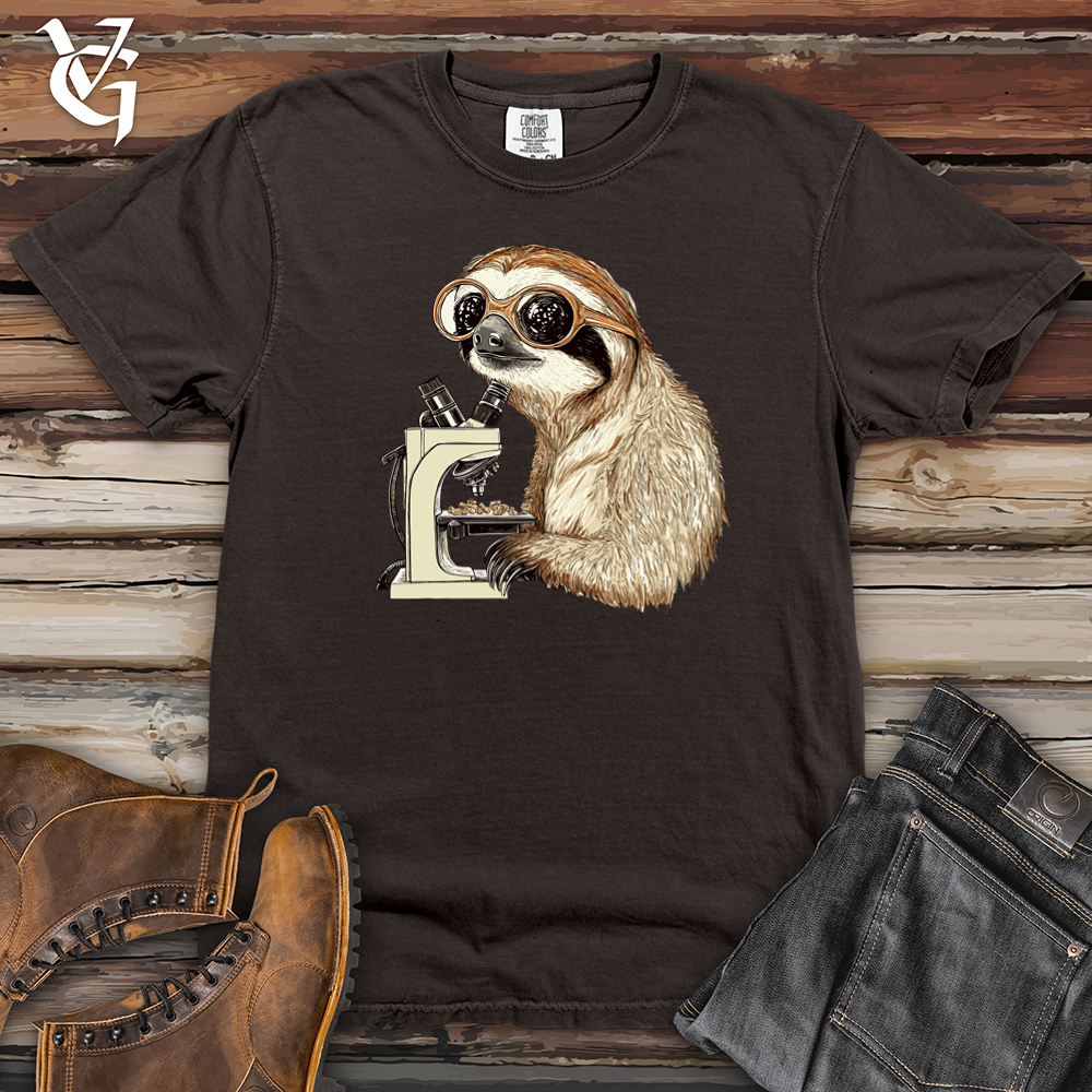 Sloth Microscope Heavy Cotton Comfort Colors Tee