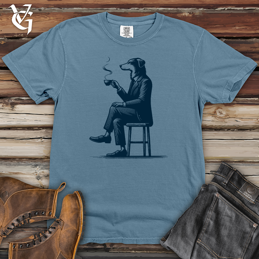 Dog Dinking Tea Heavy Cotton Comfort Colors Tee
