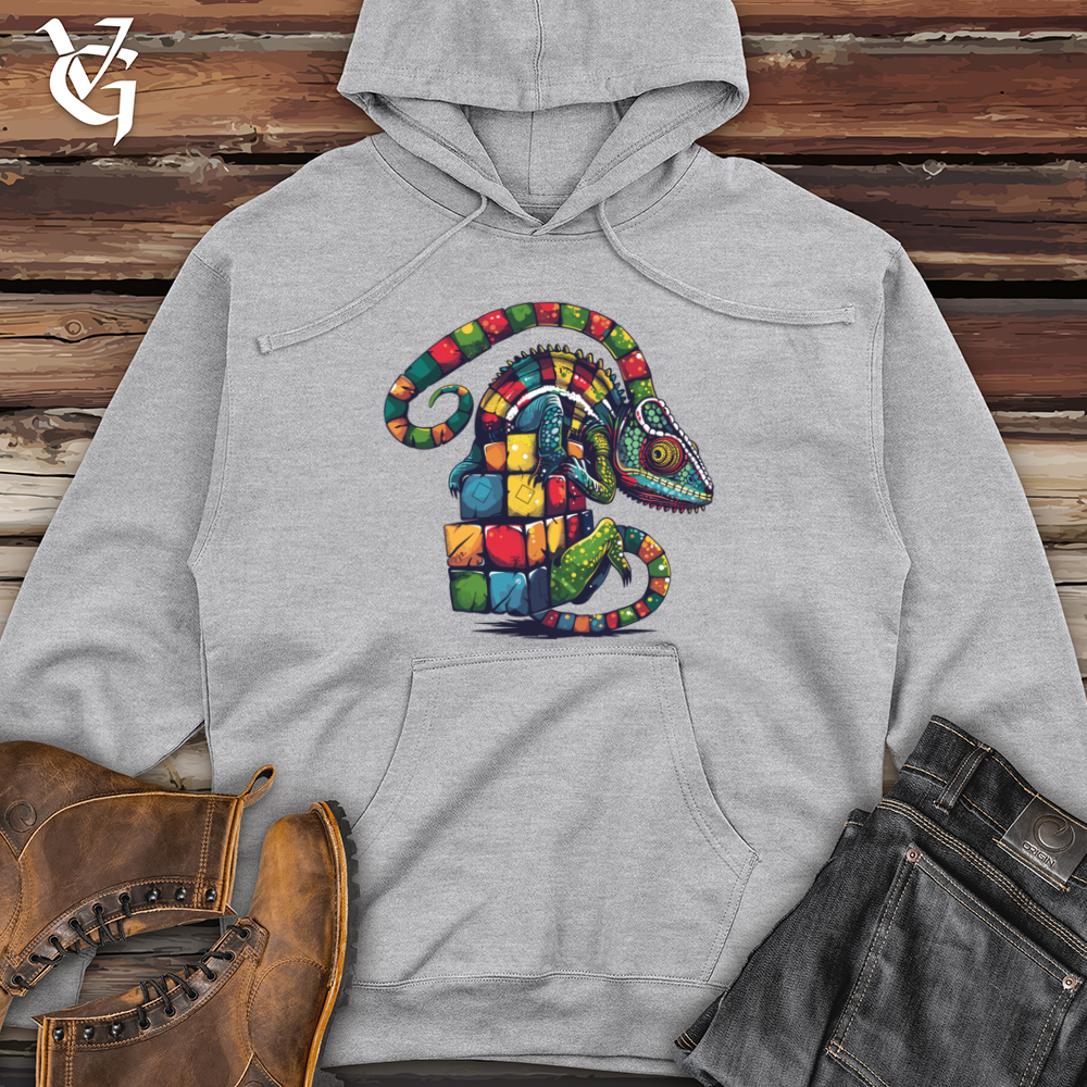 Chameleon Cube Transformation Midweight Hooded Sweatshirt