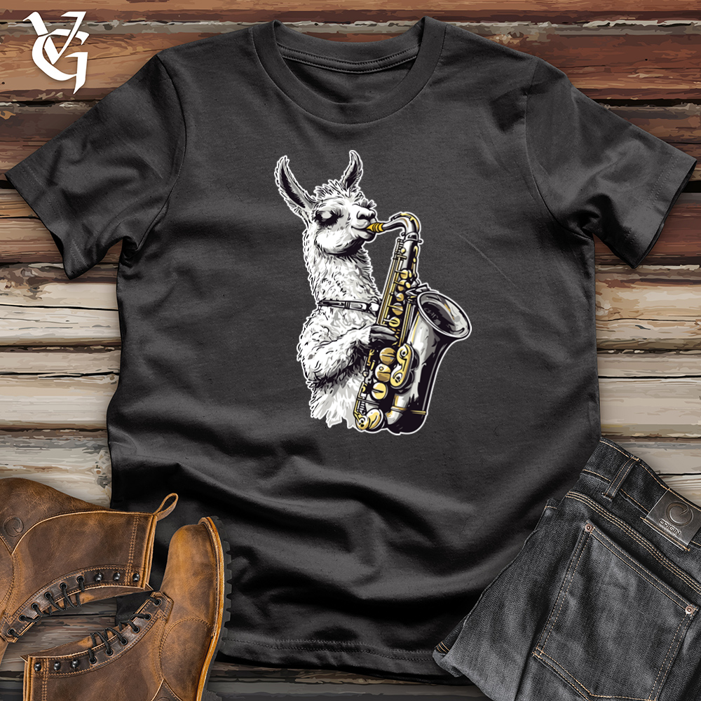 Llama Sax Tunes Cotton Tee