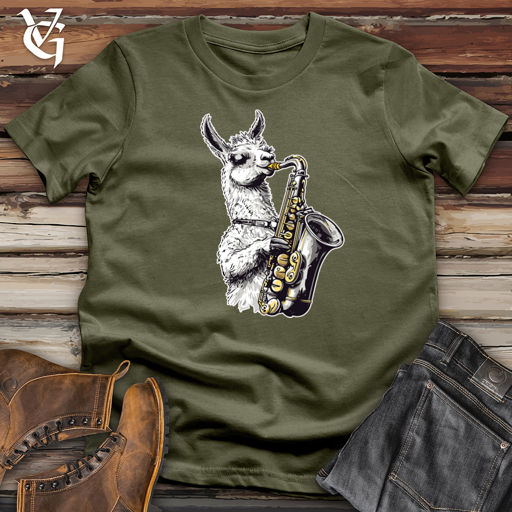 Llama Sax Tunes Cotton Tee