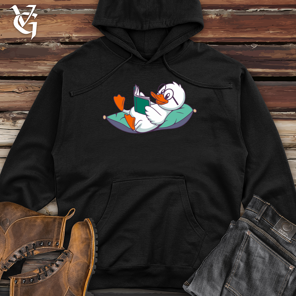 Duck Reading Midweight Hooded Sweatshirt
