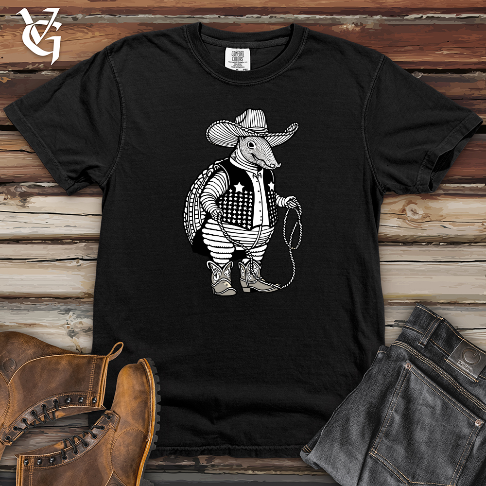 Cowboy Armadillo Heavy Cotton Comfort Colors Tee