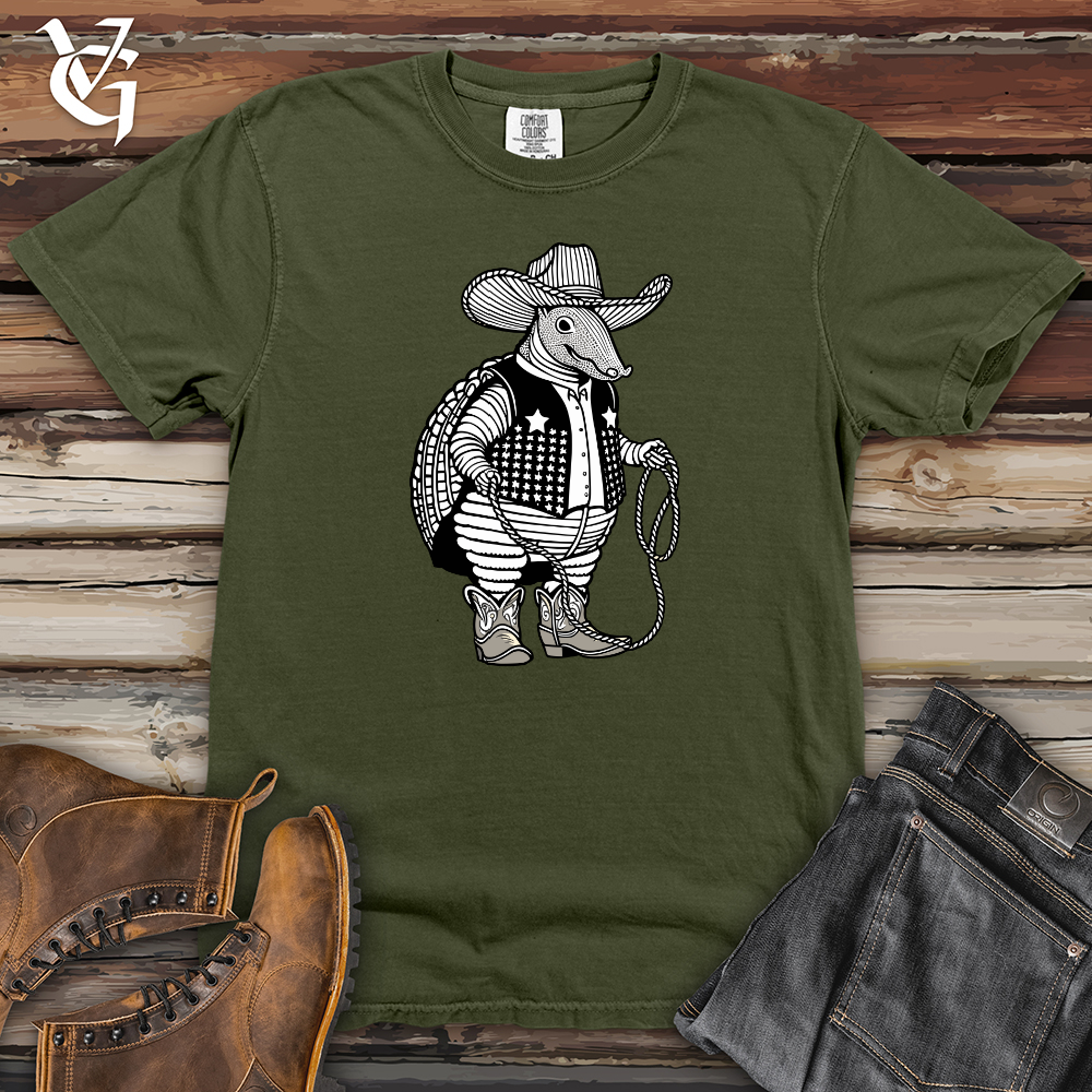 Cowboy Armadillo Heavy Cotton Comfort Colors Tee
