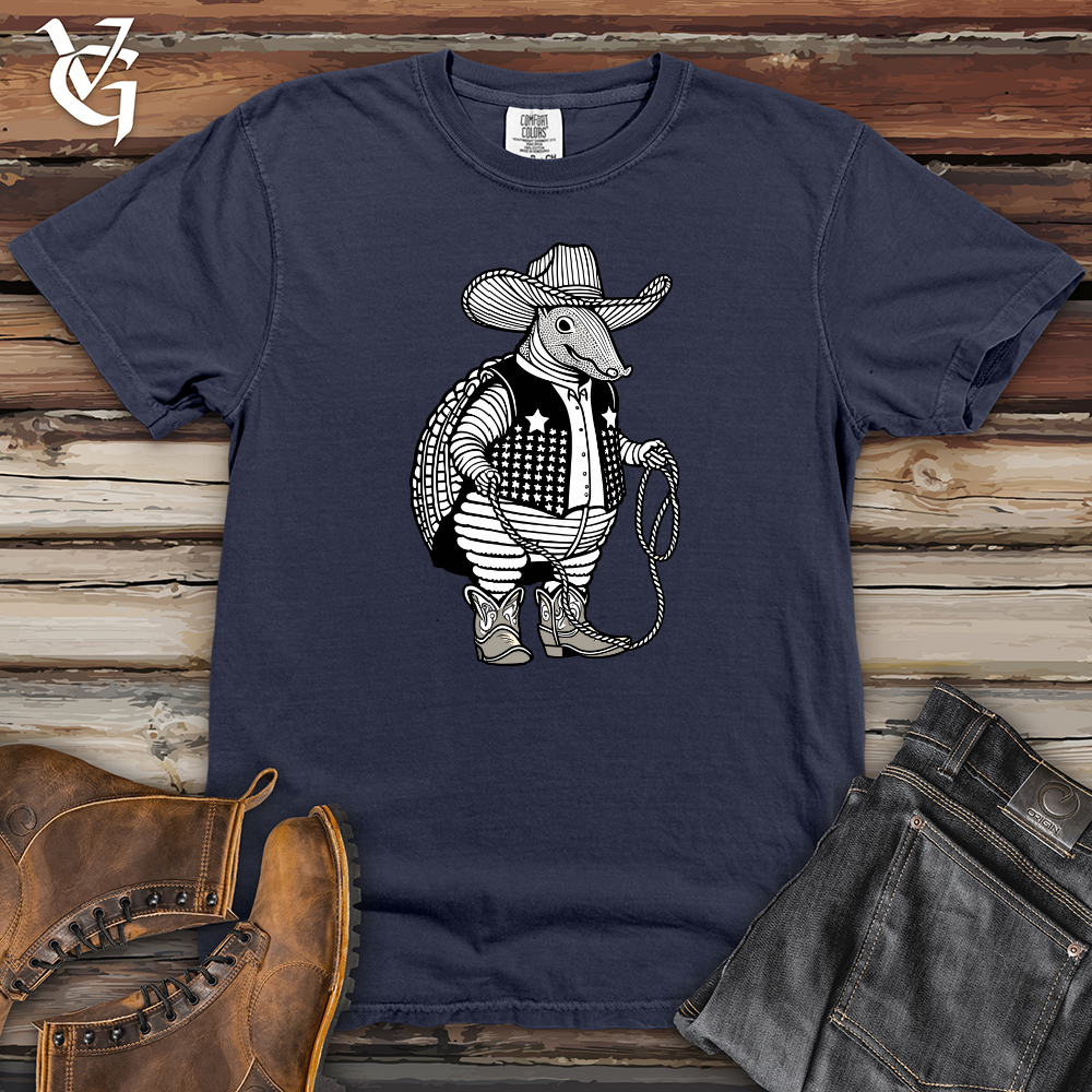Cowboy Armadillo Heavy Cotton Comfort Colors Tee