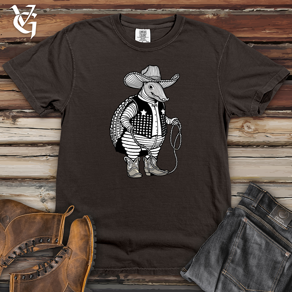 Cowboy Armadillo Heavy Cotton Comfort Colors Tee