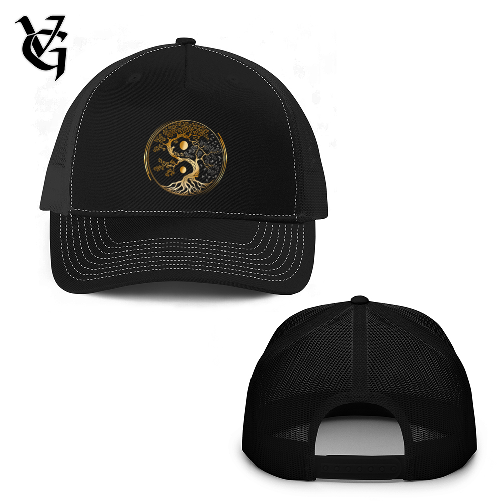 Tree of Life Yin Yang Trucker Hat