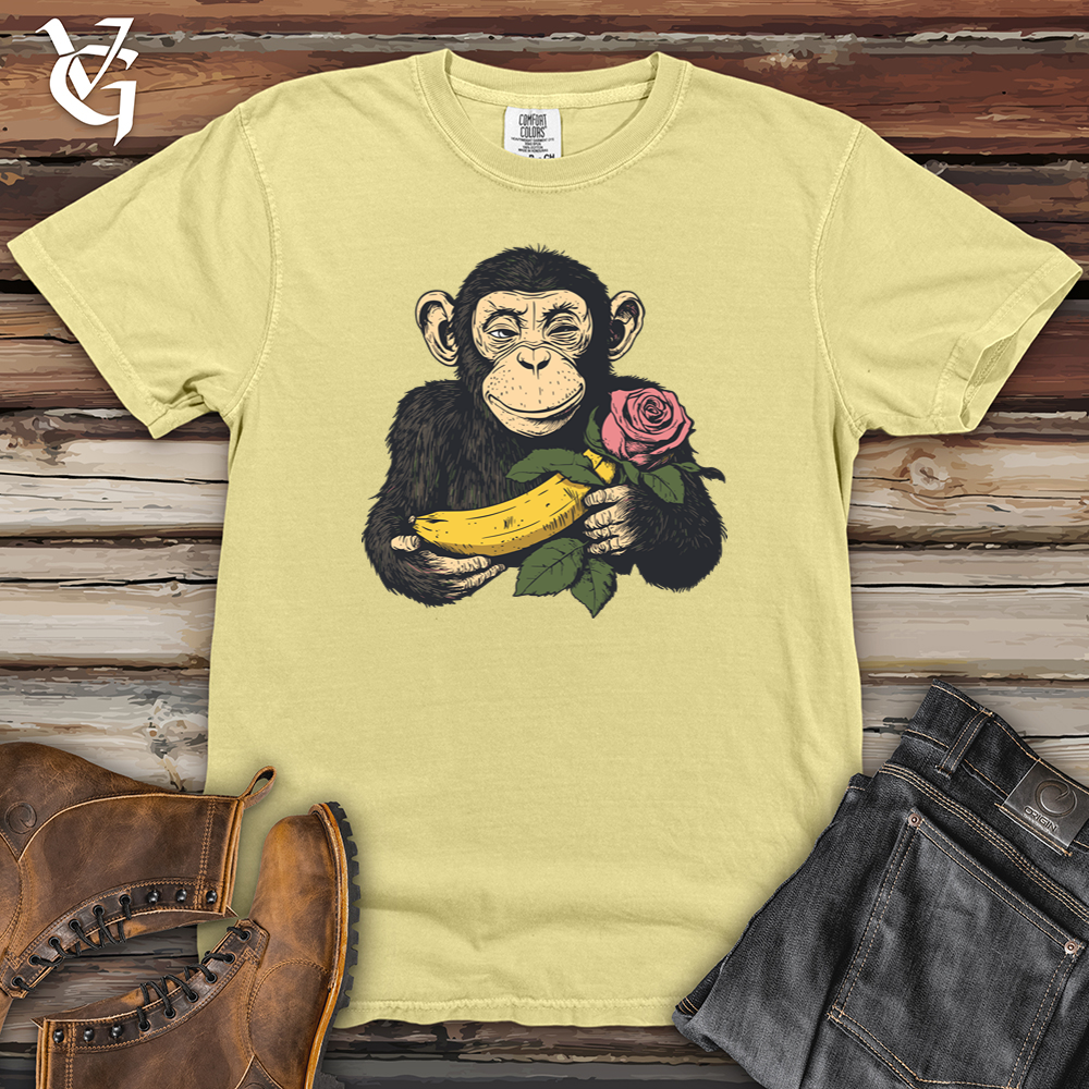 Monkey Valentine Heavy Cotton Comfort Colors Tee