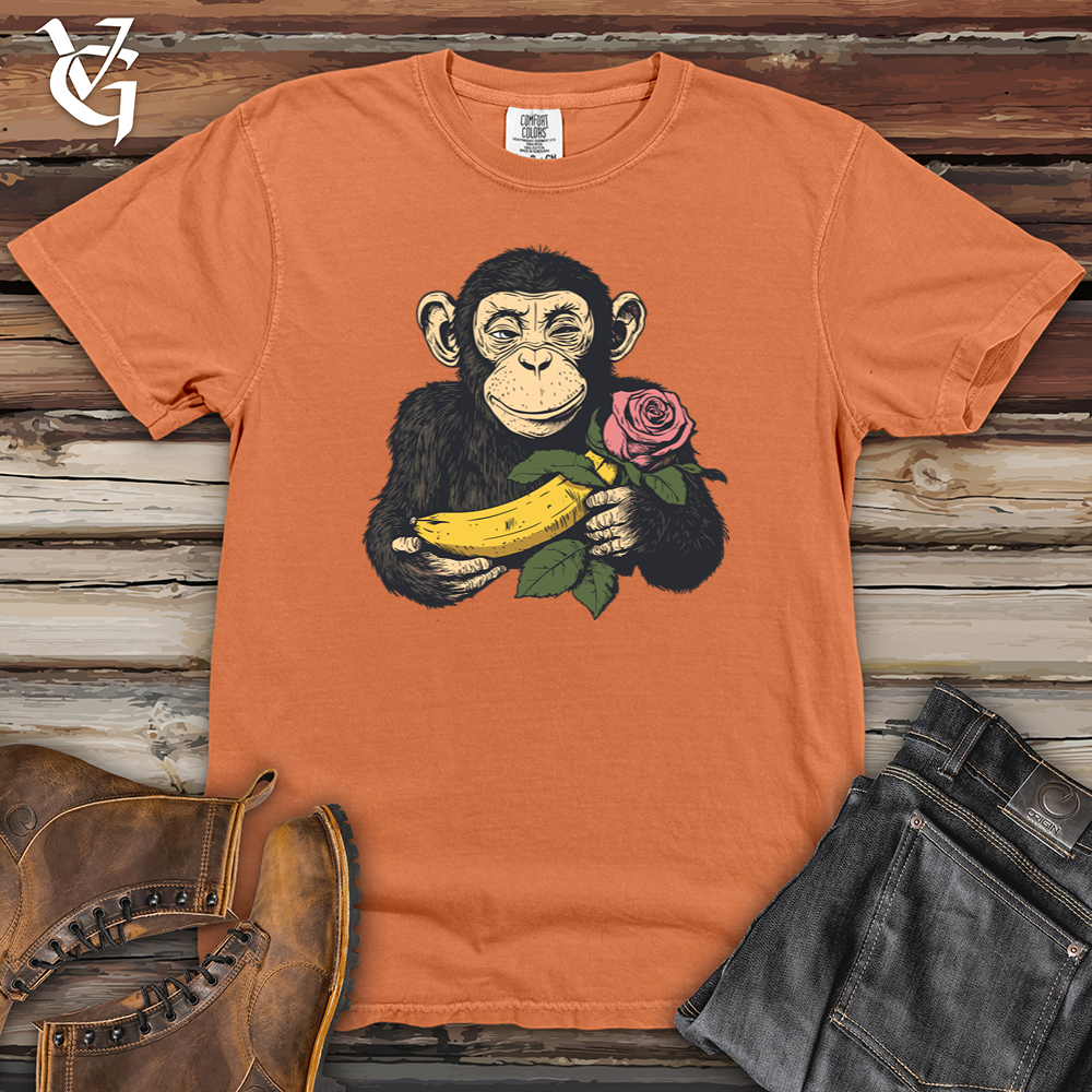 Monkey Valentine Heavy Cotton Comfort Colors Tee