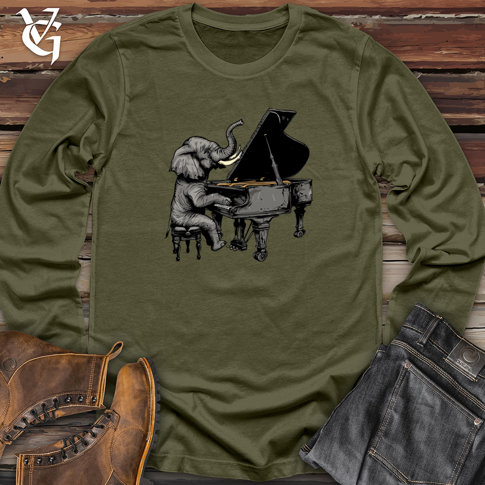 Elephant Pianist Melody Long Sleeve