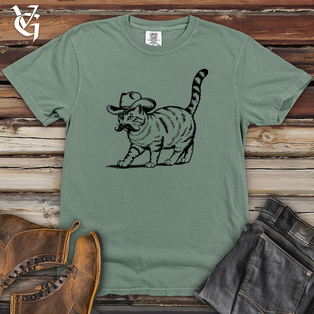 Cowboy Cat Heavy Cotton Comfort Colors Tee