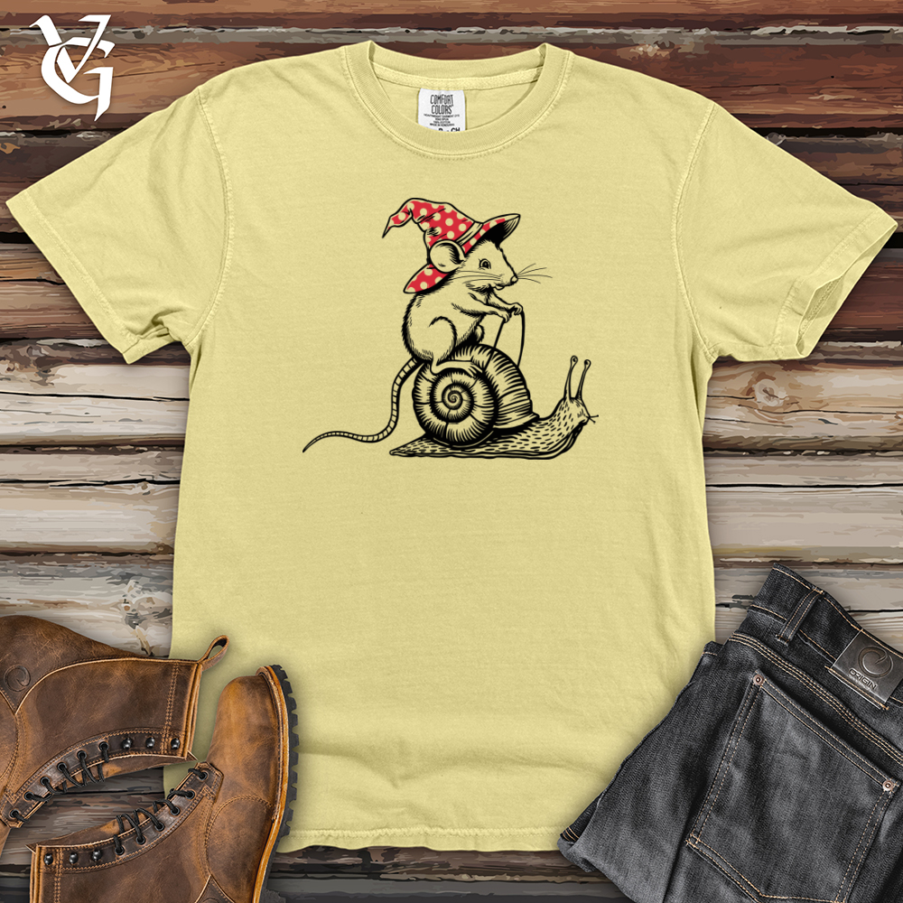 Rat Riding Snail Heavy Cotton Comfort Colors Tee