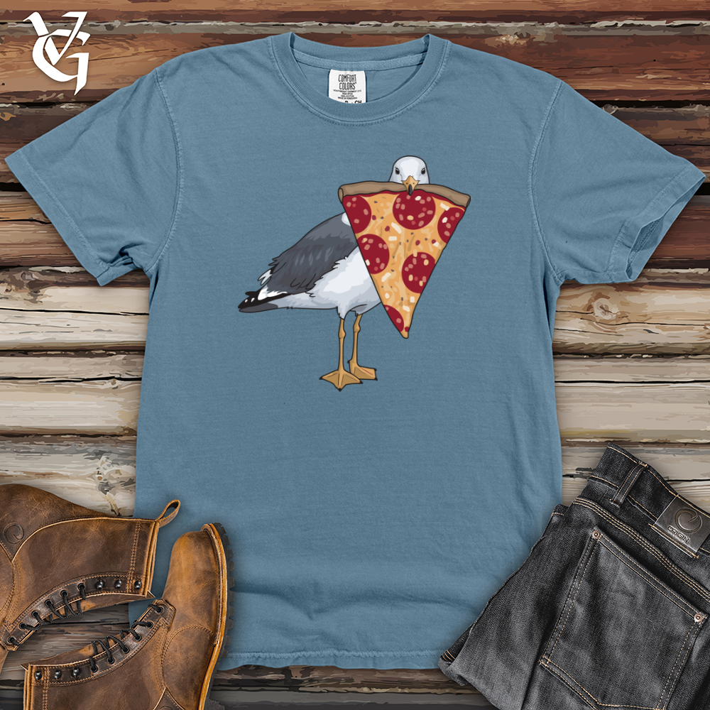 Seagull With Pizza Heavy Cotton Comfort Colors Tee