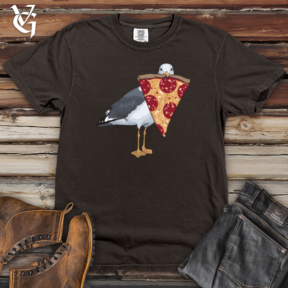 Seagull With Pizza Heavy Cotton Comfort Colors Tee