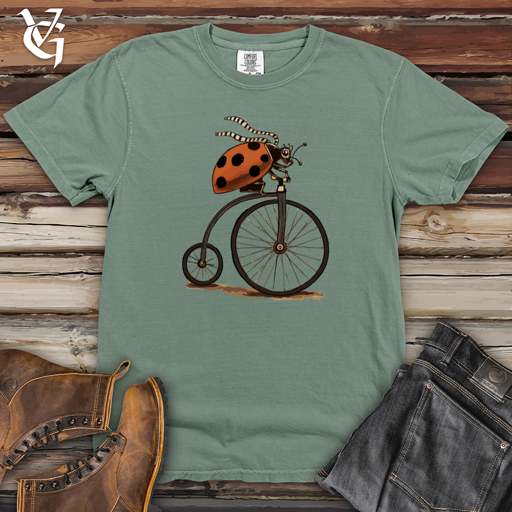 Ladybug Unicycle Heavy Cotton Comfort Colors Tee