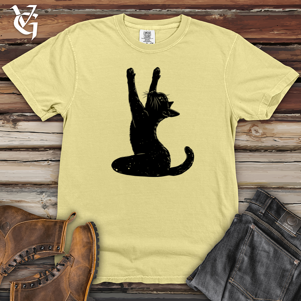 Black Cat Yoga Heavy Cotton Comfort Colors Tee