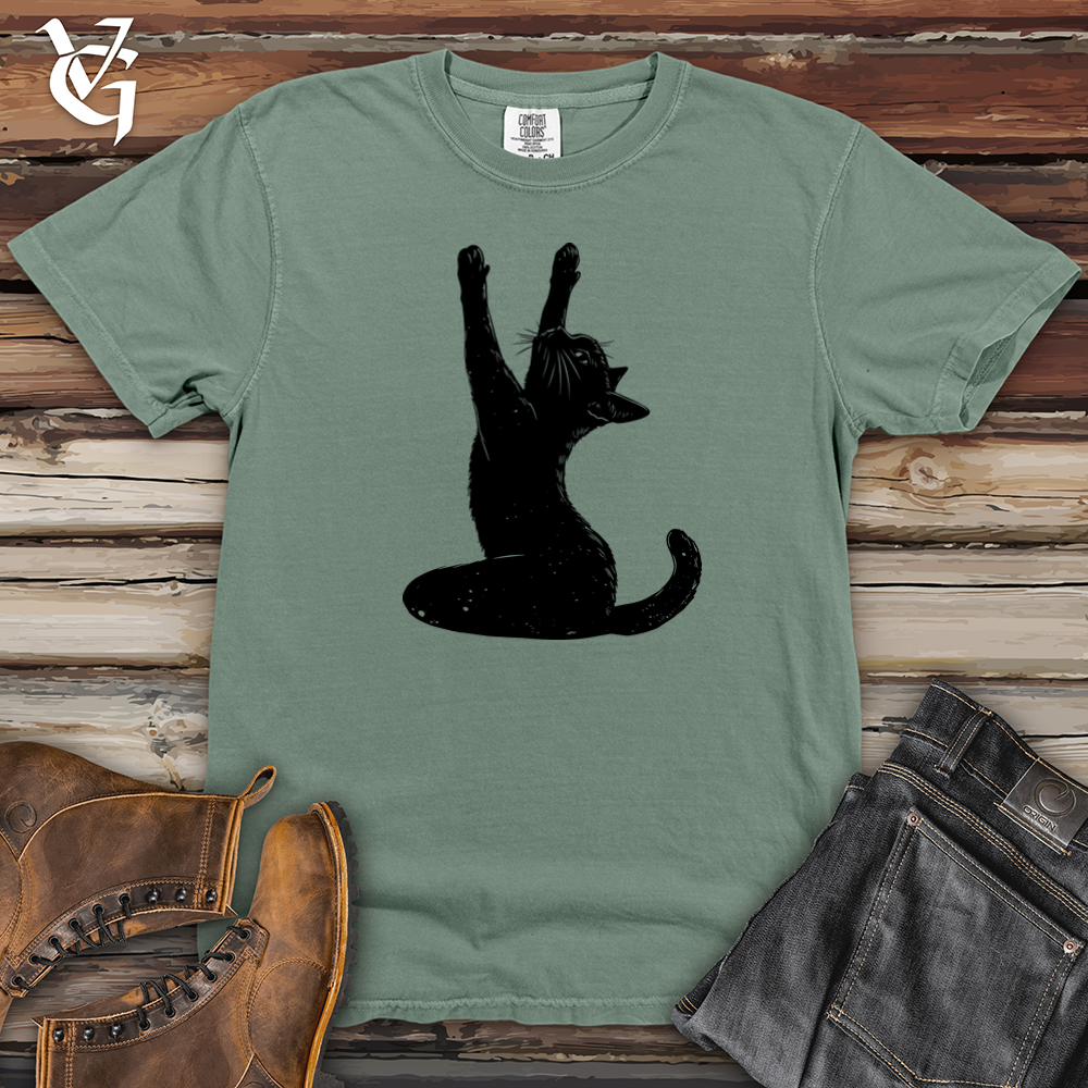 Black Cat Yoga Heavy Cotton Comfort Colors Tee