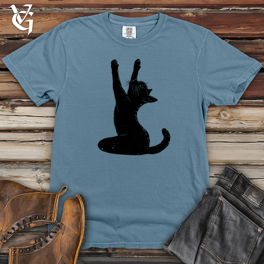 Black Cat Yoga Heavy Cotton Comfort Colors Tee