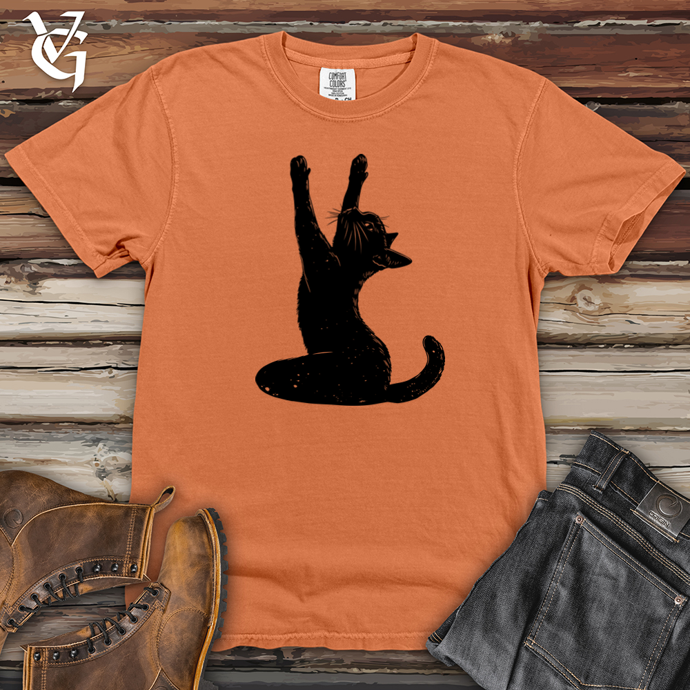 Black Cat Yoga Heavy Cotton Comfort Colors Tee