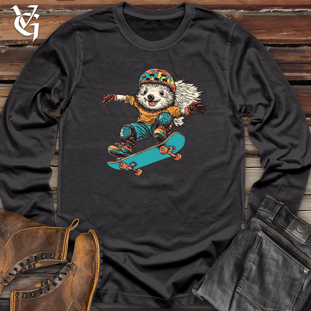 Skateboarding Raccoon Long Sleeve