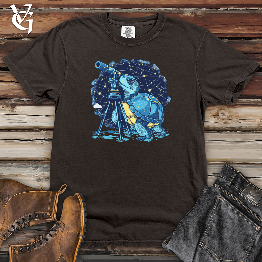 Stargazing Turtle Astronomer Heavy Cotton Comfort Colors Tee