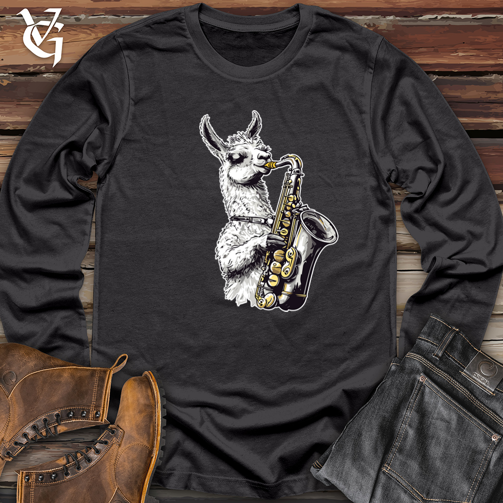 Llama Sax Tunes Long Sleeve