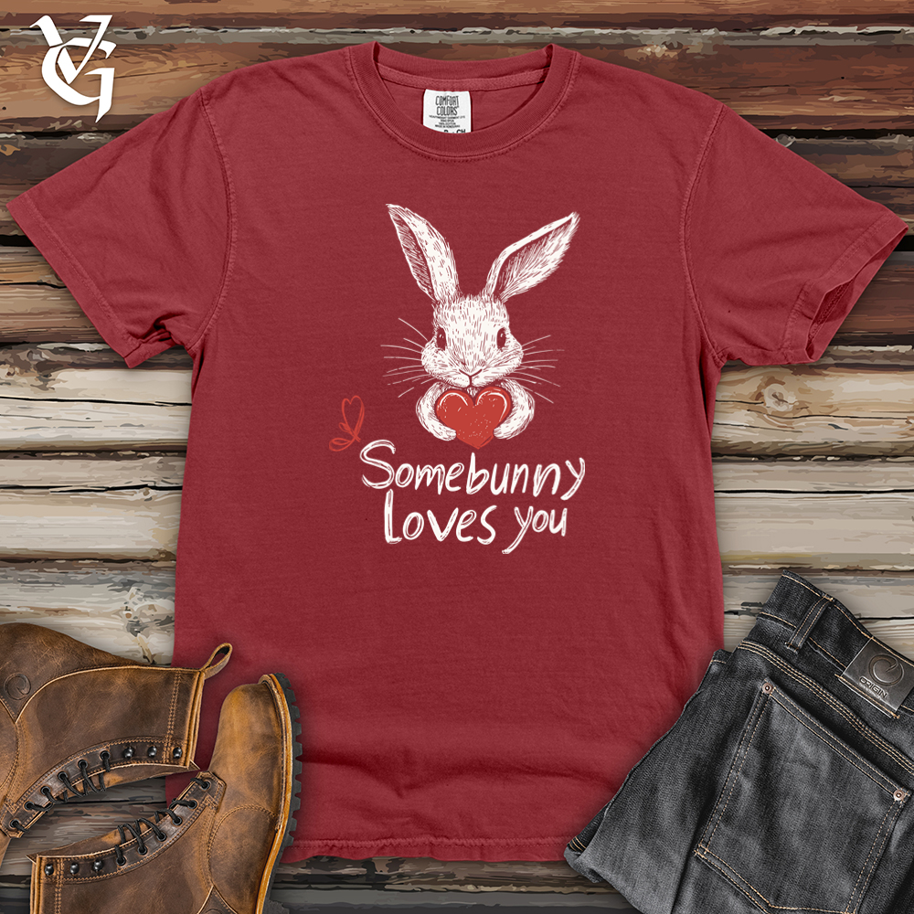 Somebunny Loves You Heavy Cotton Comfort Colors Tee