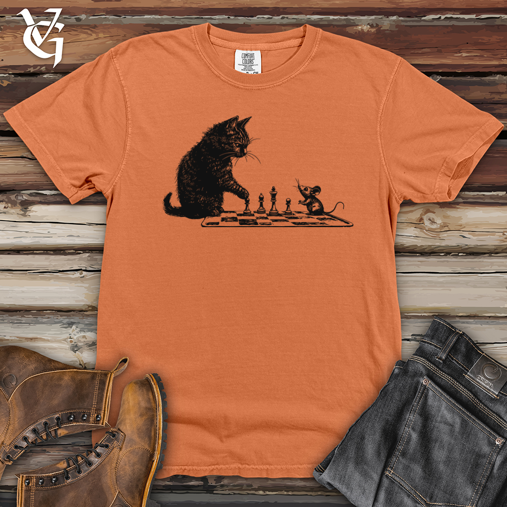 Cat and Mouse Chess Heavy Cotton Comfort Colors Tee