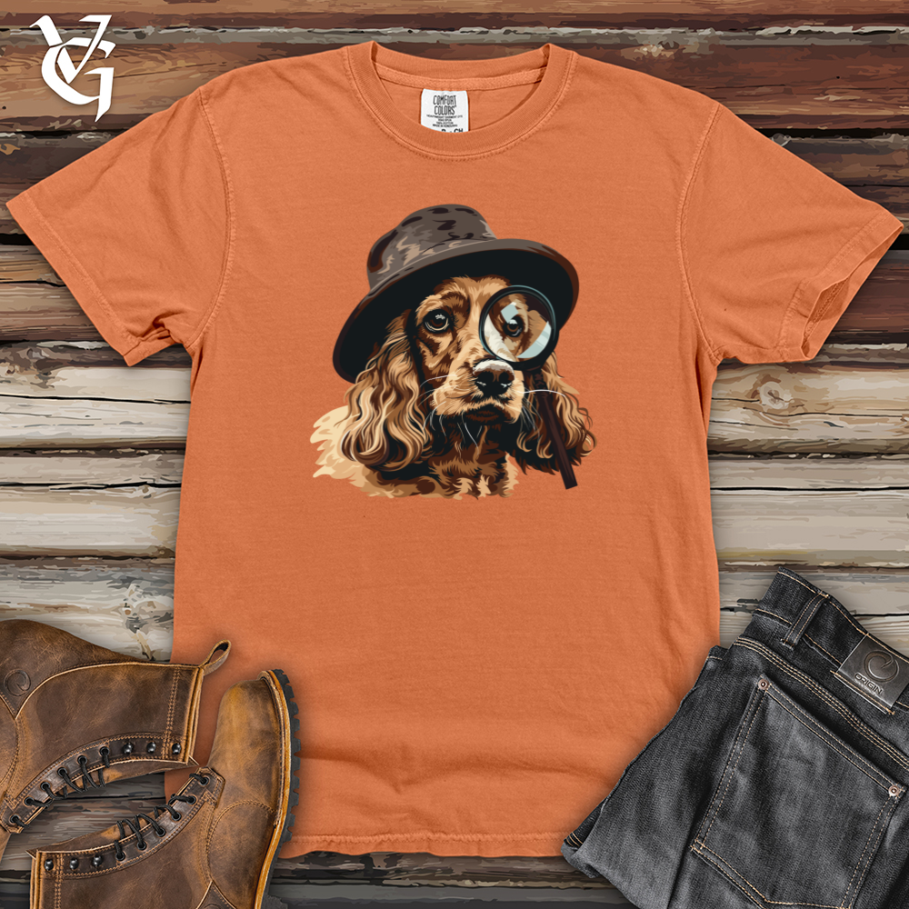 Detective Spaniel Sleuth Heavy Cotton Comfort Colors Tee