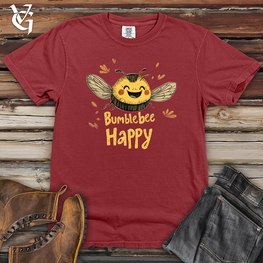 Bumblebee Happy Heavy Cotton Comfort Colors Tee