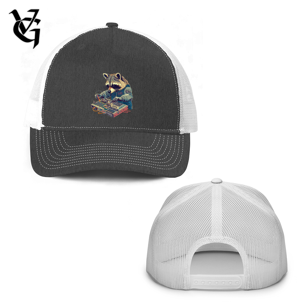 Raccoon Sound Engineer Trucker Hat