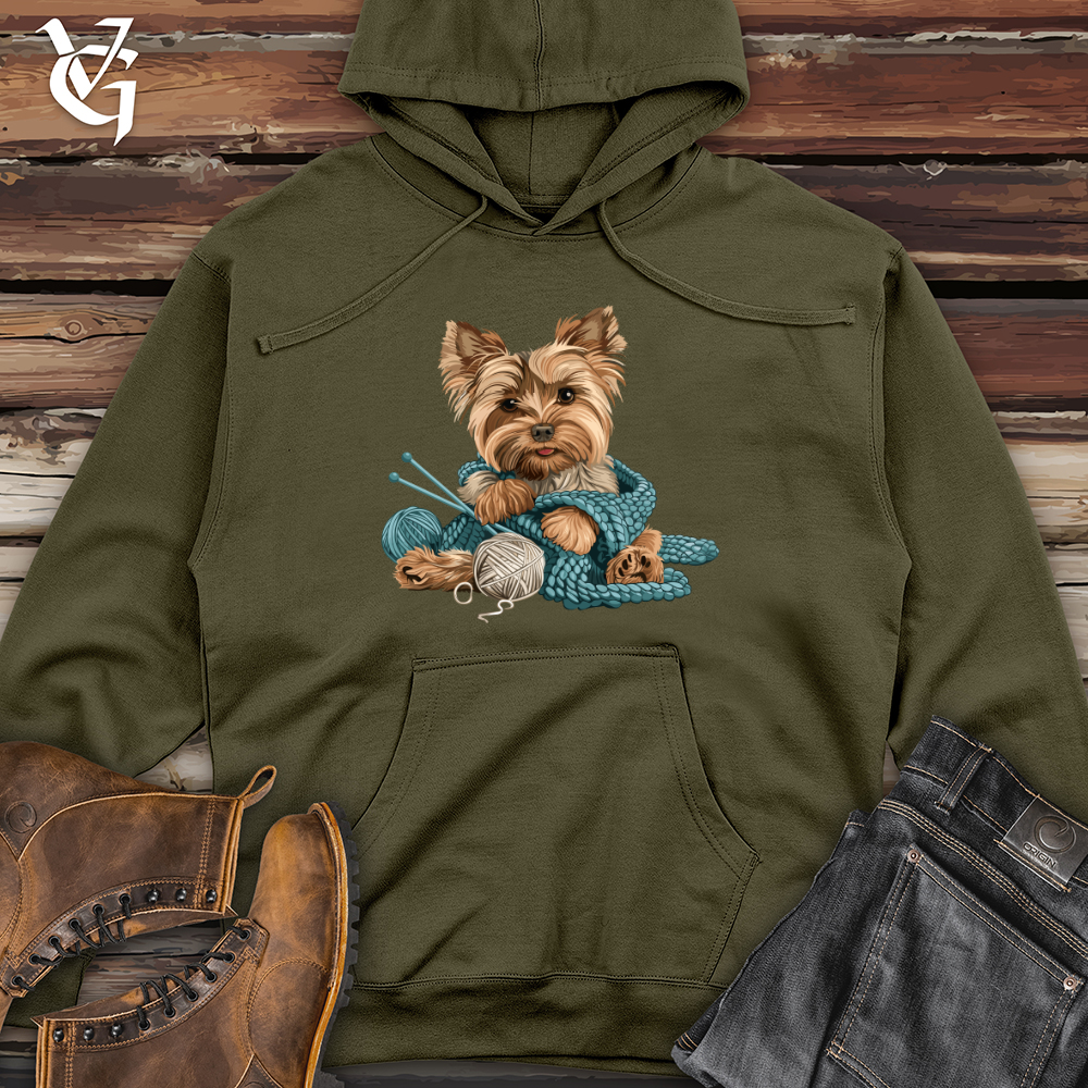 Viking Goods Yorkie Knits Charm Midweight Hooded Sweatshirt Army / L