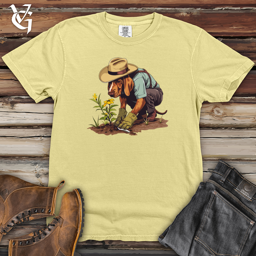 Viking Goods Dog Gardener Growth Heavy Cotton Comfort Colors Tee Banana / L