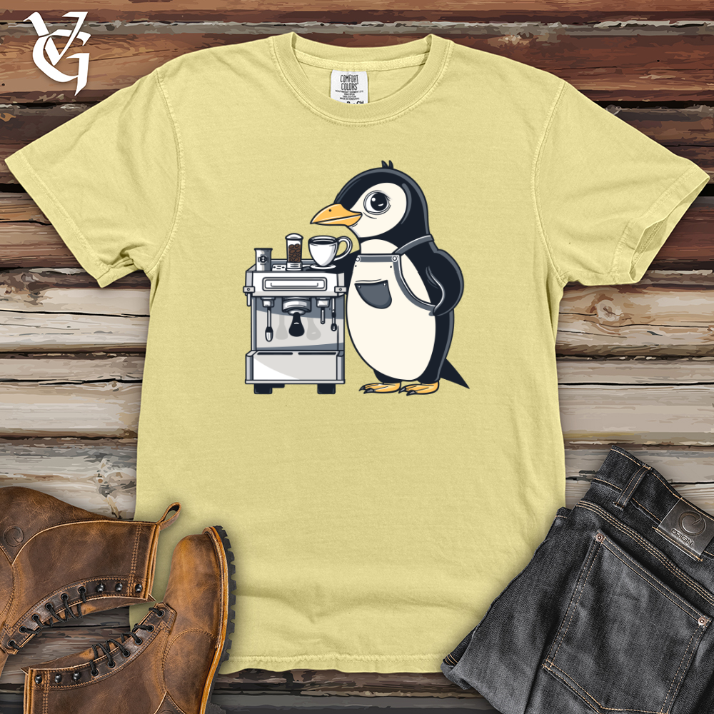 Viking Goods Puffin Coffee Connoisseur Heavy Cotton Comfort Colors Tee Banana / L