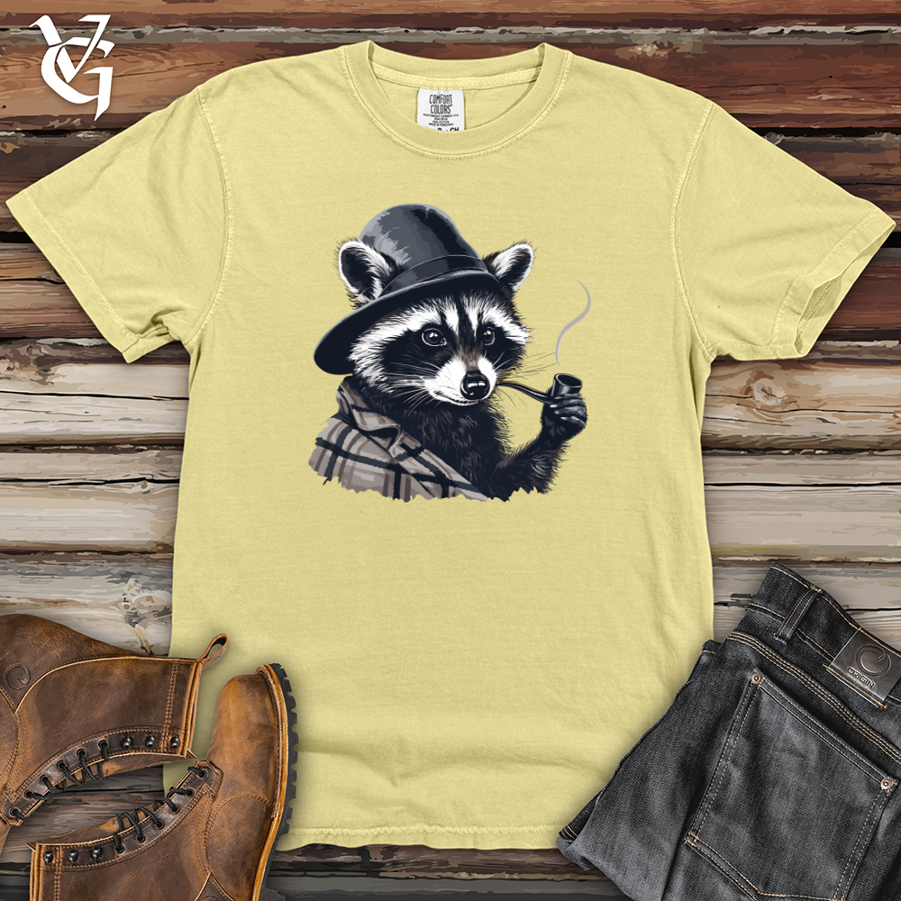 Viking Goods Raccoon Pipe Heavy Cotton Comfort Colors Tee Banana / L