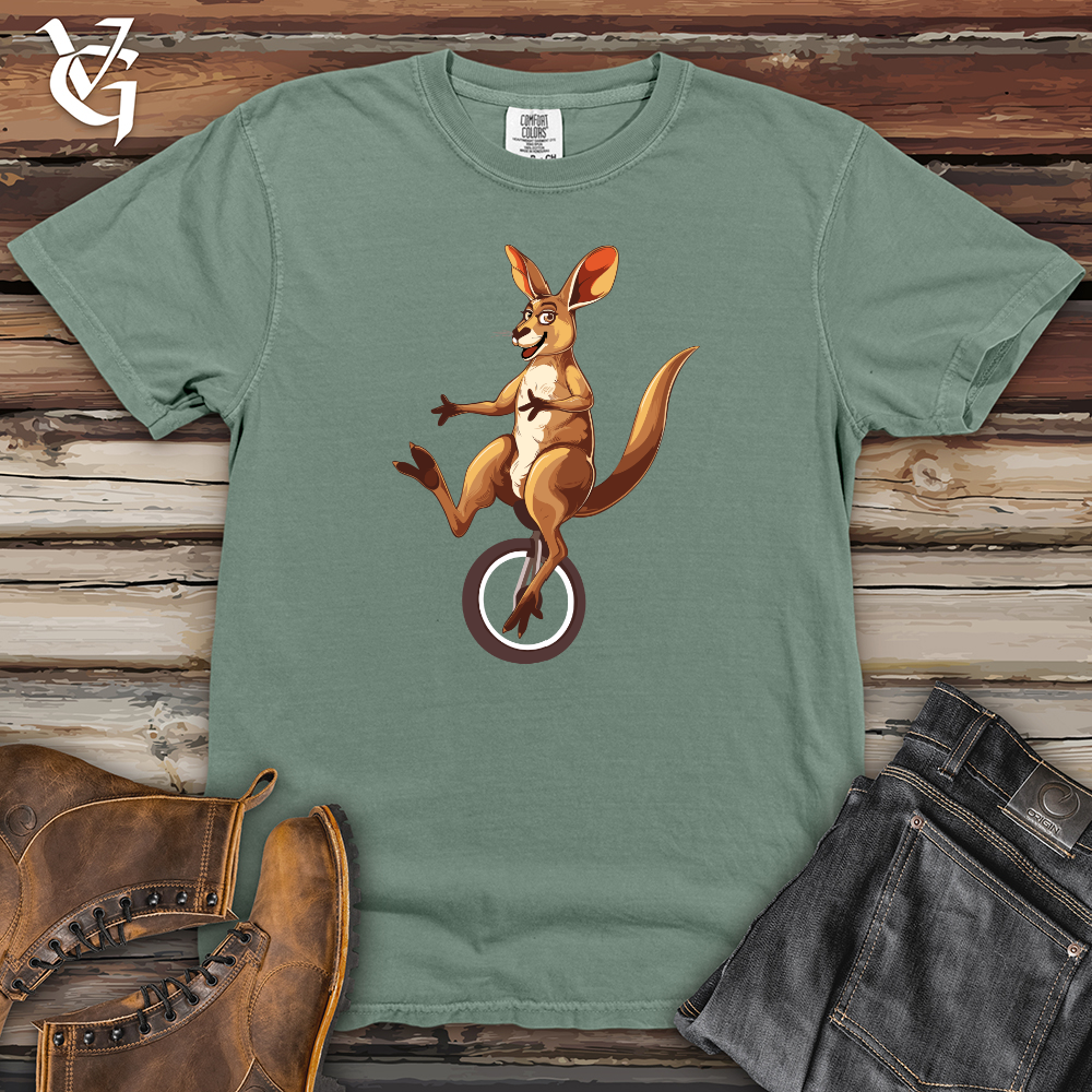 Viking Goods Kangaroo Unicycle Joy Heavy Cotton Comfort Colors Tee Bay / L