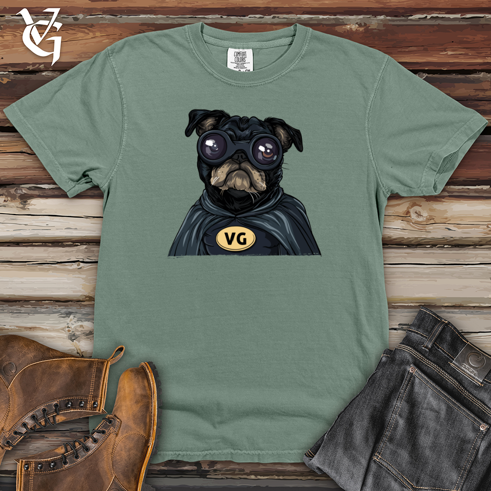 Viking Goods Pug VG Superhero Heavy Cotton Comfort Colors Tee Bay / L