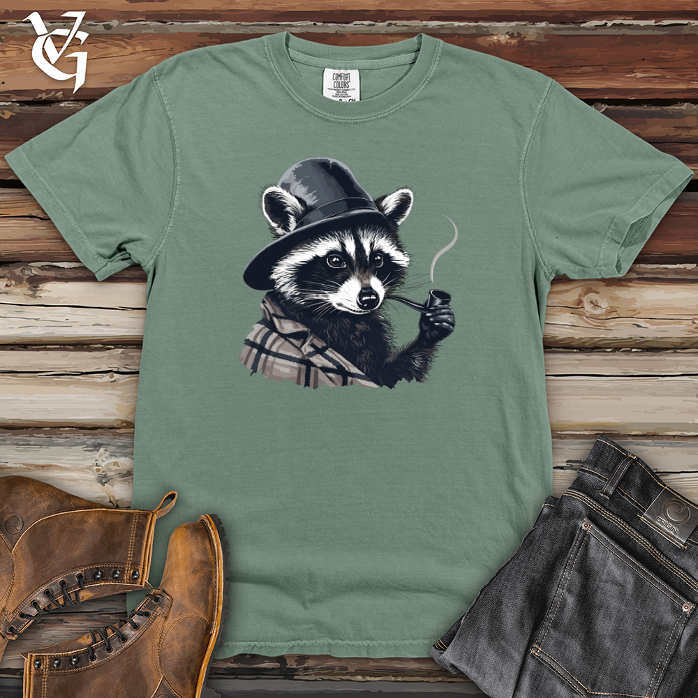Viking Goods Raccoon Pipe Heavy Cotton Comfort Colors Tee Bay / L