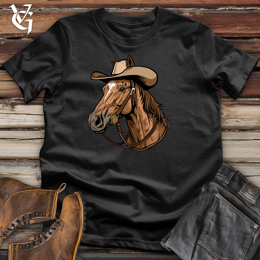 Viking Goods Horse Cowboy Cotton Tee Black / L