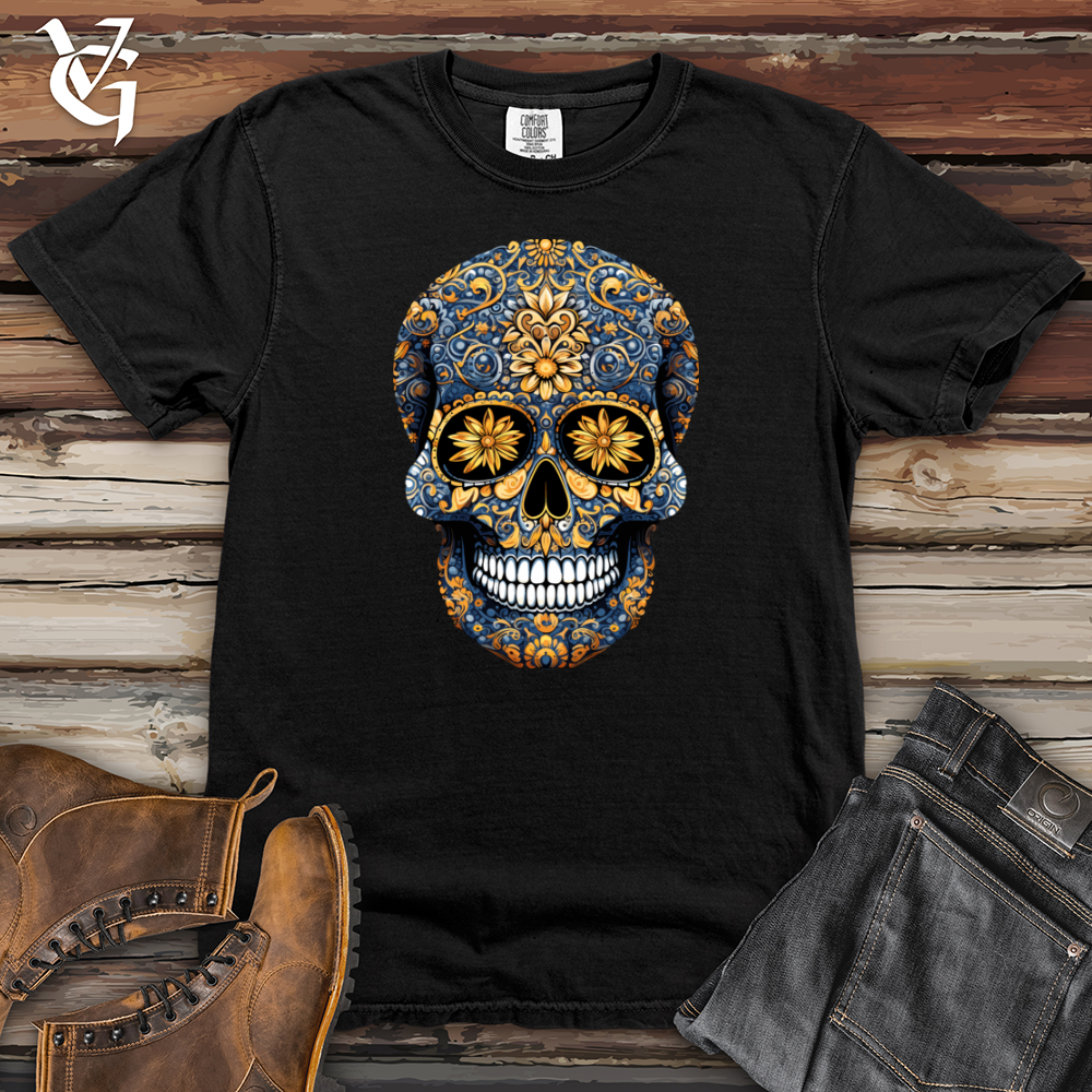 Viking Goods Mandala Skull Heavy Cotton Comfort Colors Tee Brick / L