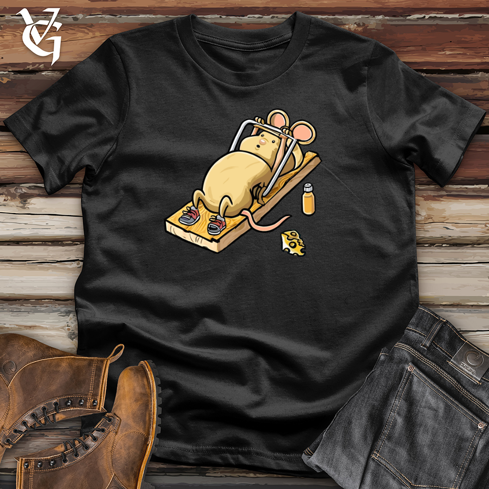 Viking Goods Mouse in Gym Workout Cotton Tee Black / L