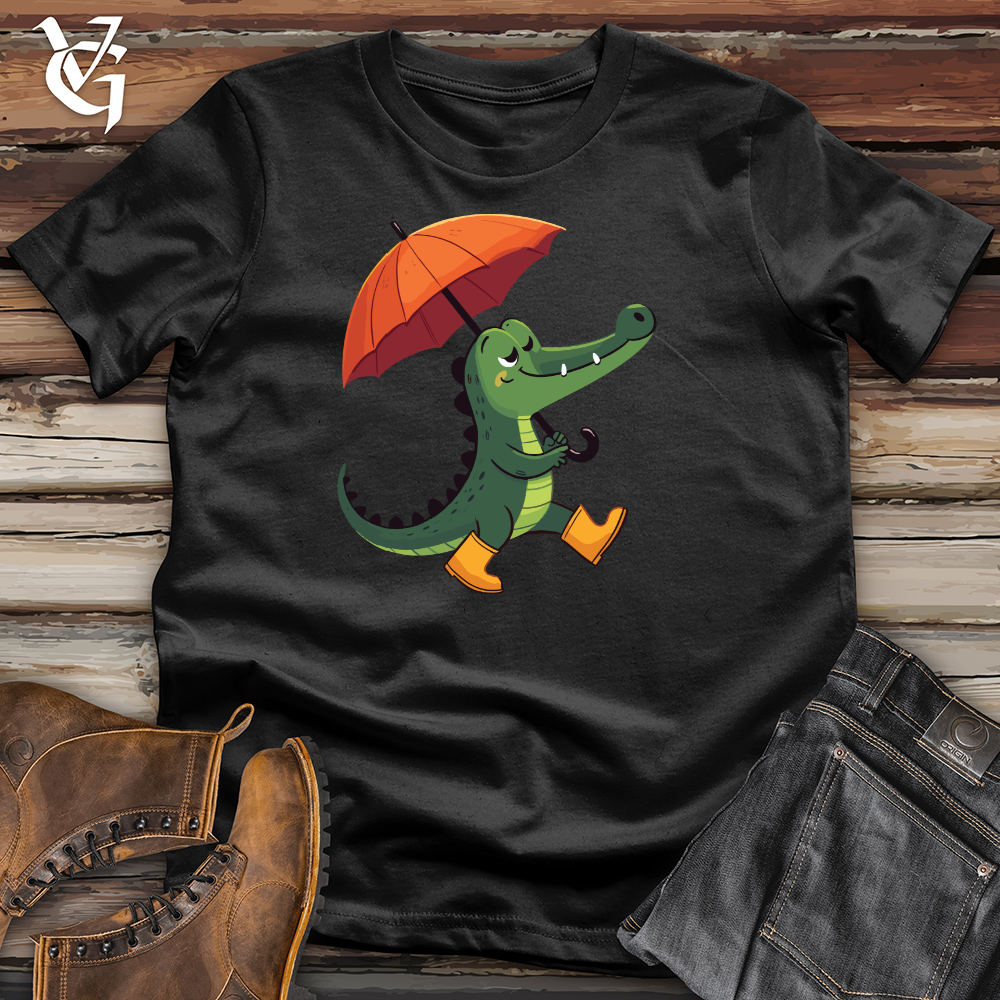 Viking Goods Umbrella Gator Cotton Tee Black / L