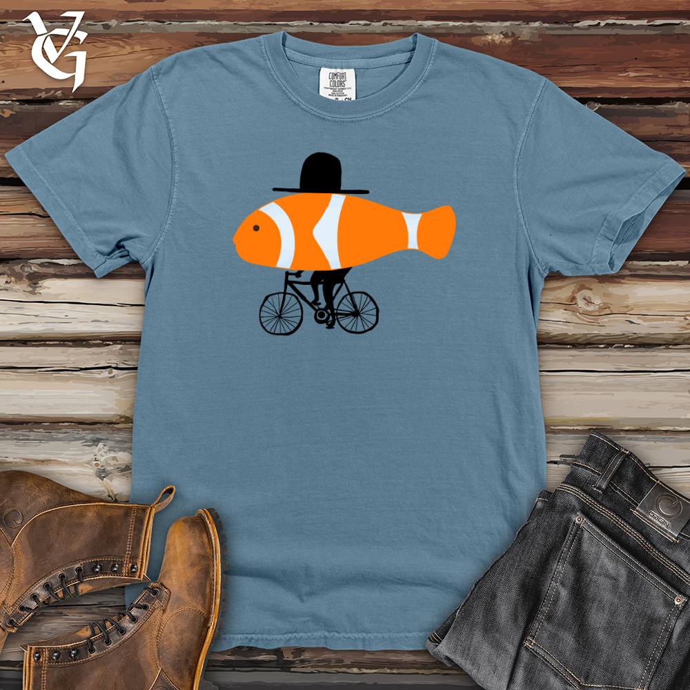 Viking Goods Clown Fish Top Hat Heavy Cotton Comfort Colors Tee Blue Jean / L