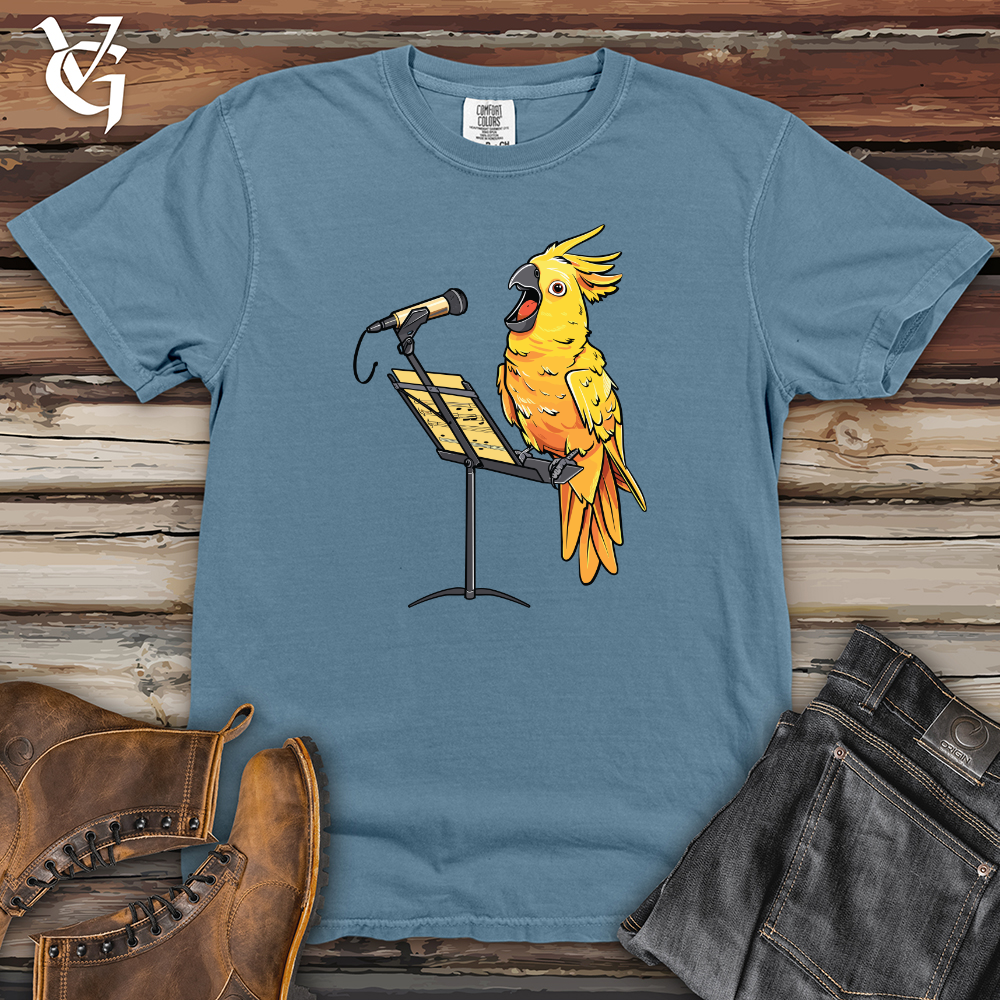 Viking Goods Cockatoo Vocal Coach Heavy Cotton Comfort Colors Tee Blue Jean / L