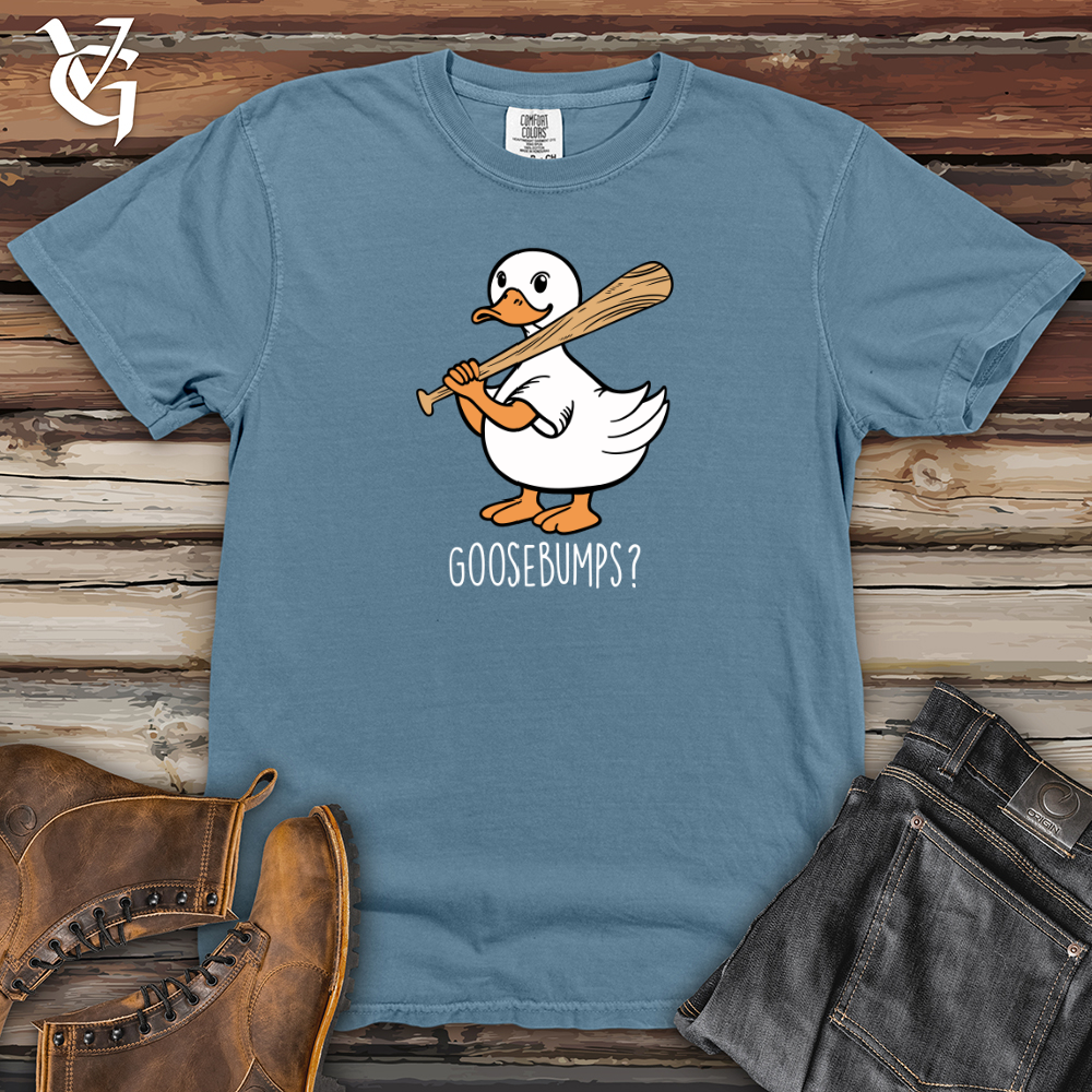 Viking Goods Goose Goosebumps Heavy Cotton Comfort Colors Tee Blue Jean / L