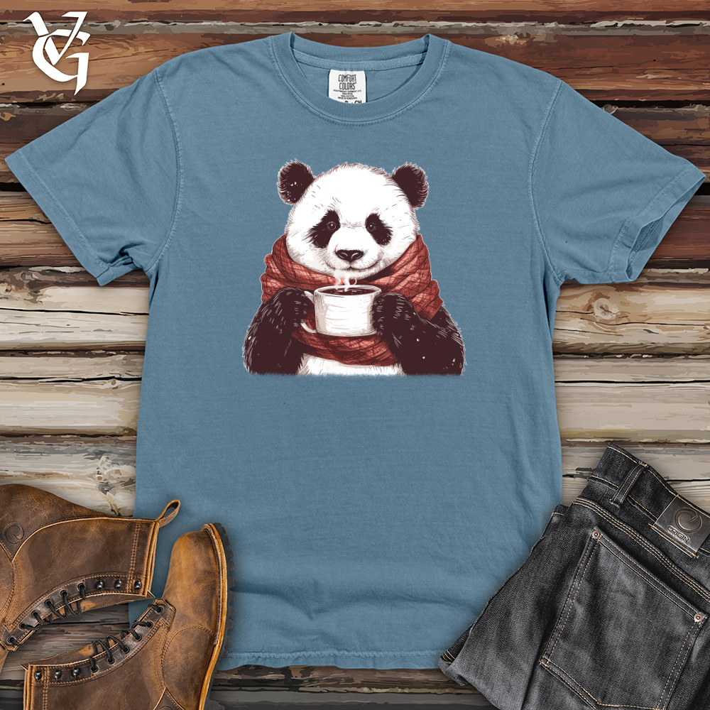 Viking Goods Panda Warmth Sip Heavy Cotton Comfort Colors Tee Blue Jean / L