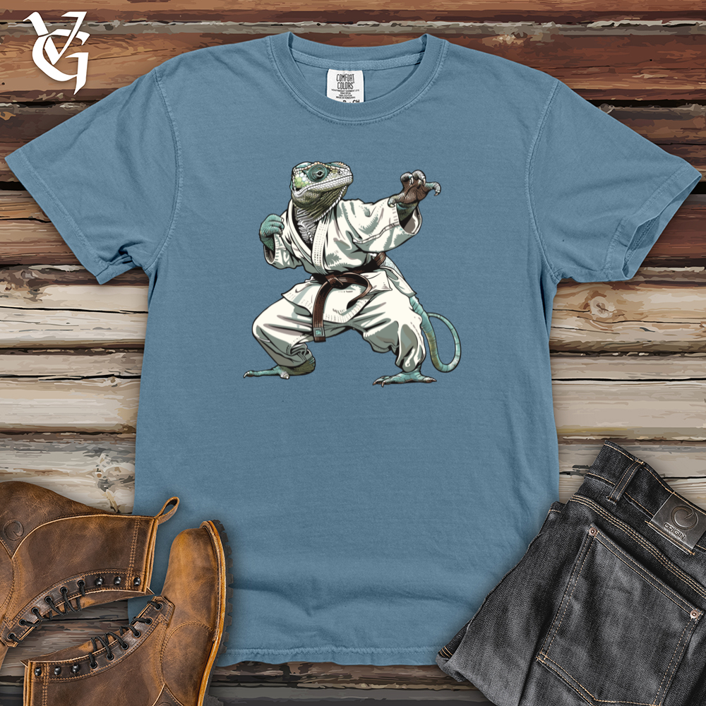 Viking Goods Panther Chameleon Grappler Strike Heavy Cotton Comfort Colors Tee Blue Jean / L