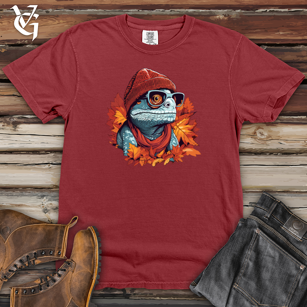 Viking Goods Iguana Autumn Chill Heavy Cotton Comfort Colors Tee Brick / L